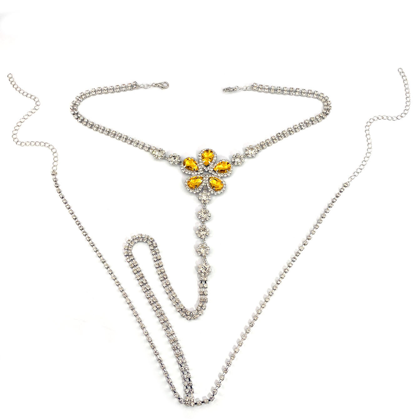 1pc Flower Shaped Sexy Rhinest – Body Chain Jewelry Bewertung und Preis