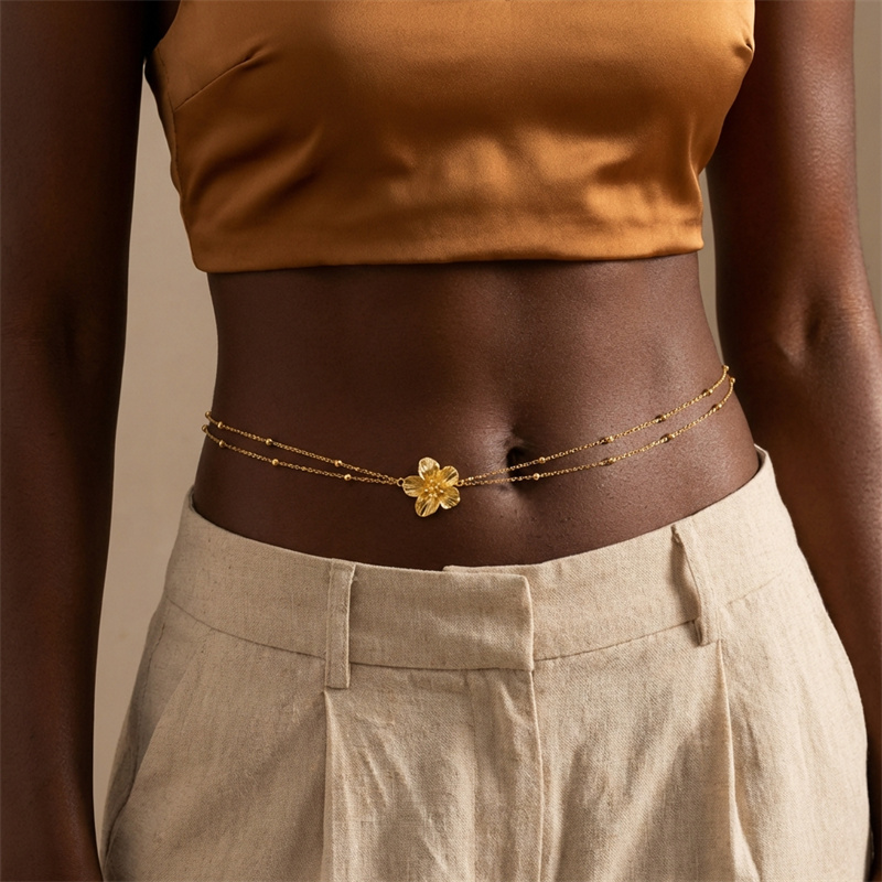 Simple Double Layers Belly Cha – Body Chain Jewelry Bewertung und Preis