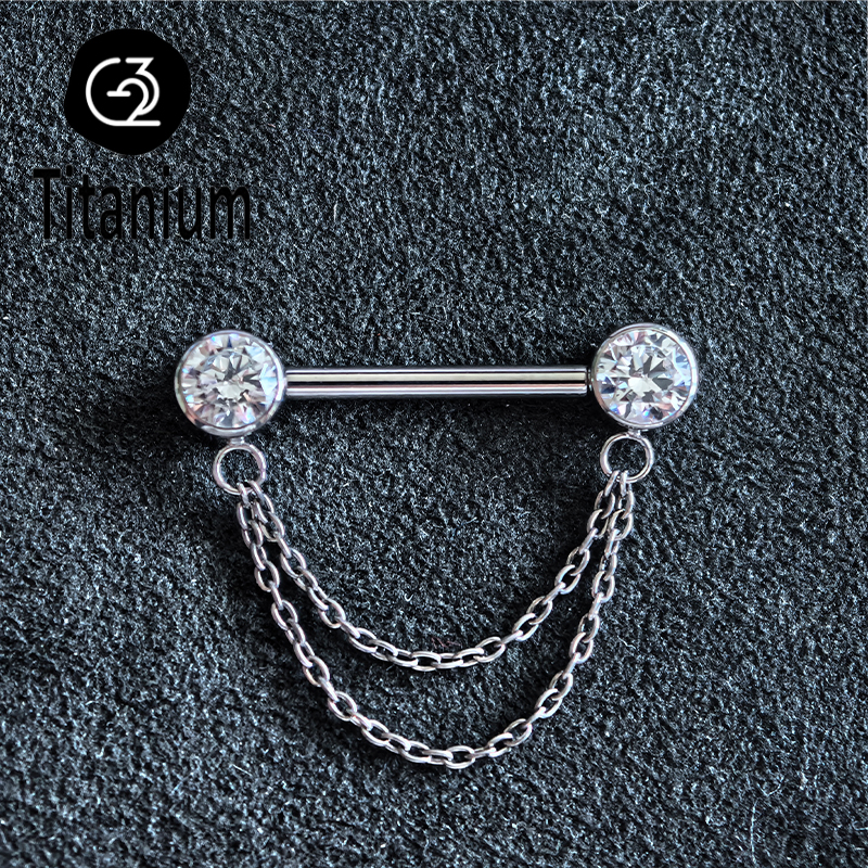 ASTM F136 Titanium Nipple Pier – Body Jewelry Nipple Chain Bewertung und Preis