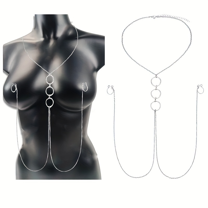 A Silvery Stainless Steel Body – Body Jewelry Nipple Chain Bewertung und Preis