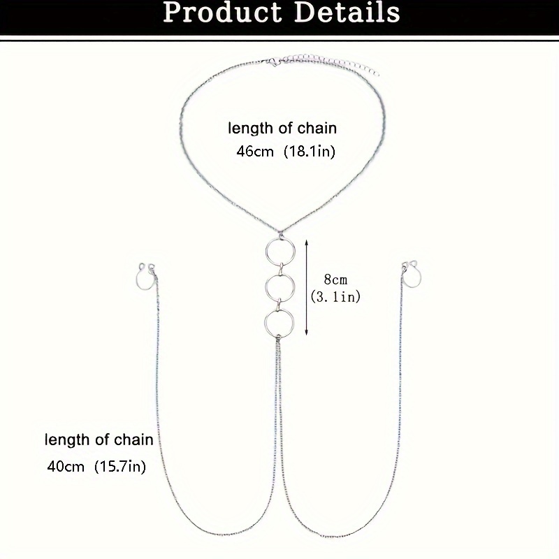 A Silvery Stainless Steel Body – Body Jewelry Nipple Chain Bewertung und Preis