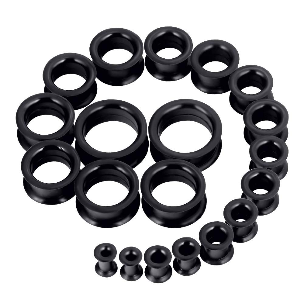 Pair Supersize Flexible Black  – Body Jewelry Gauges Bewertung und Preis