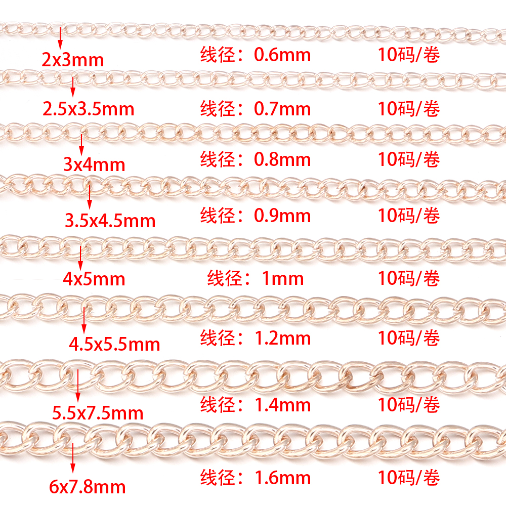 10yards/roll Flat 2-6mm Extens – Body Chain Jewelry Bewertung und Preis