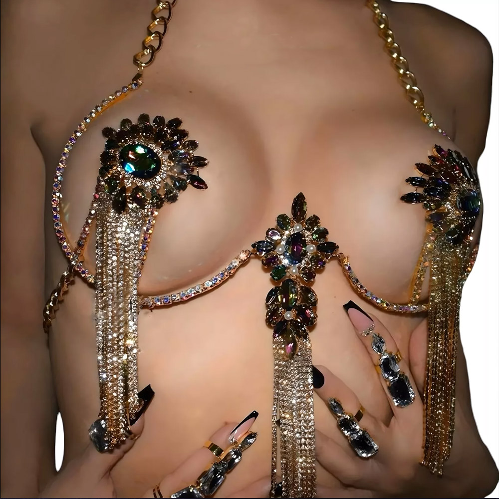 Sexy Tassel Color Crystal Ches – Body Jewelry Charms Bewertung und Preis