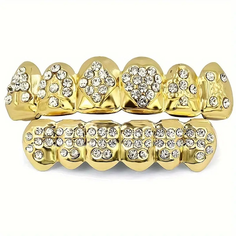 1 Set Of Golden Poker Braces - – Body Jewelry Lot Bewertung und Preis