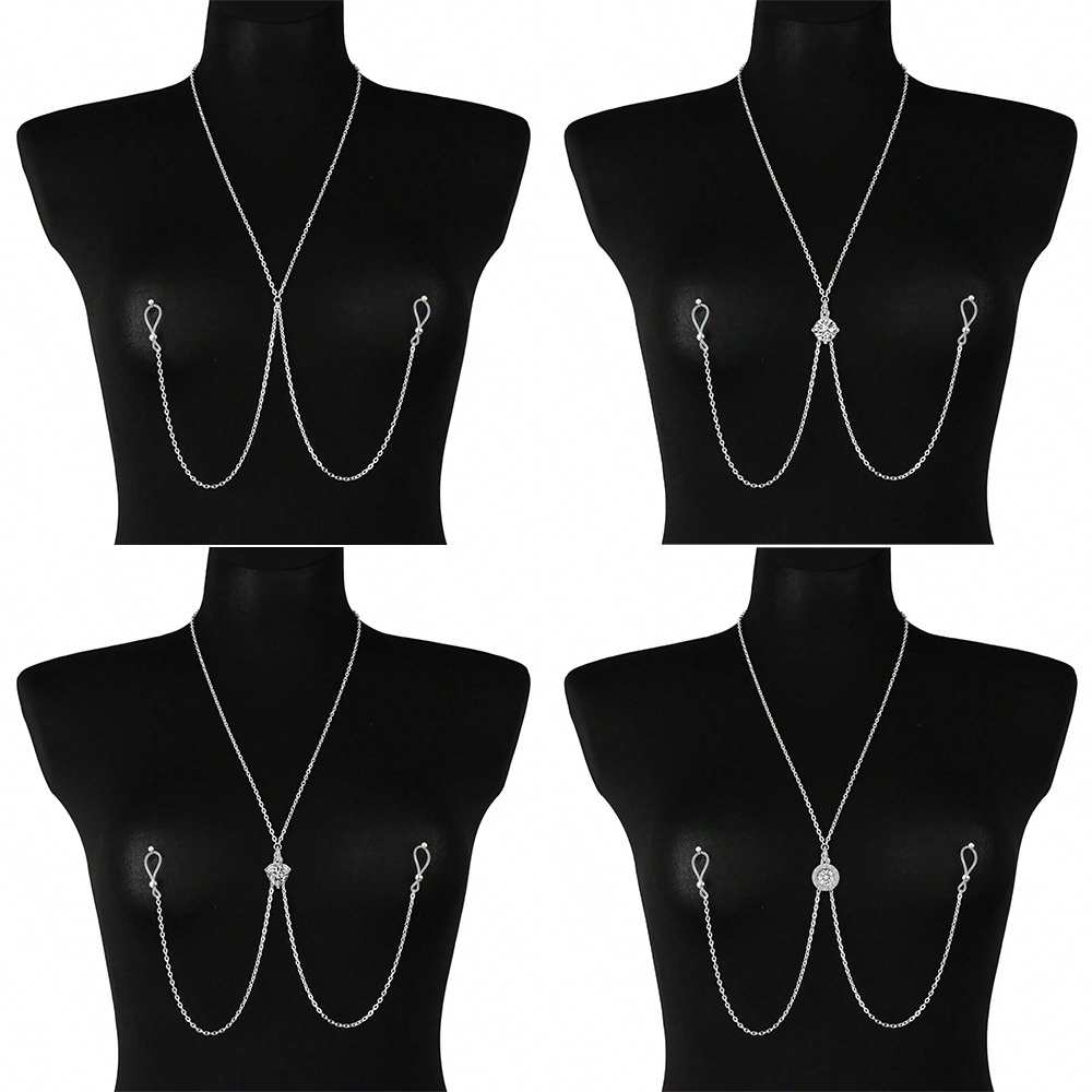 Nipple Jewelry Chain Non Pierc – Body Jewelry Nipple Chain Bewertung und Preis
