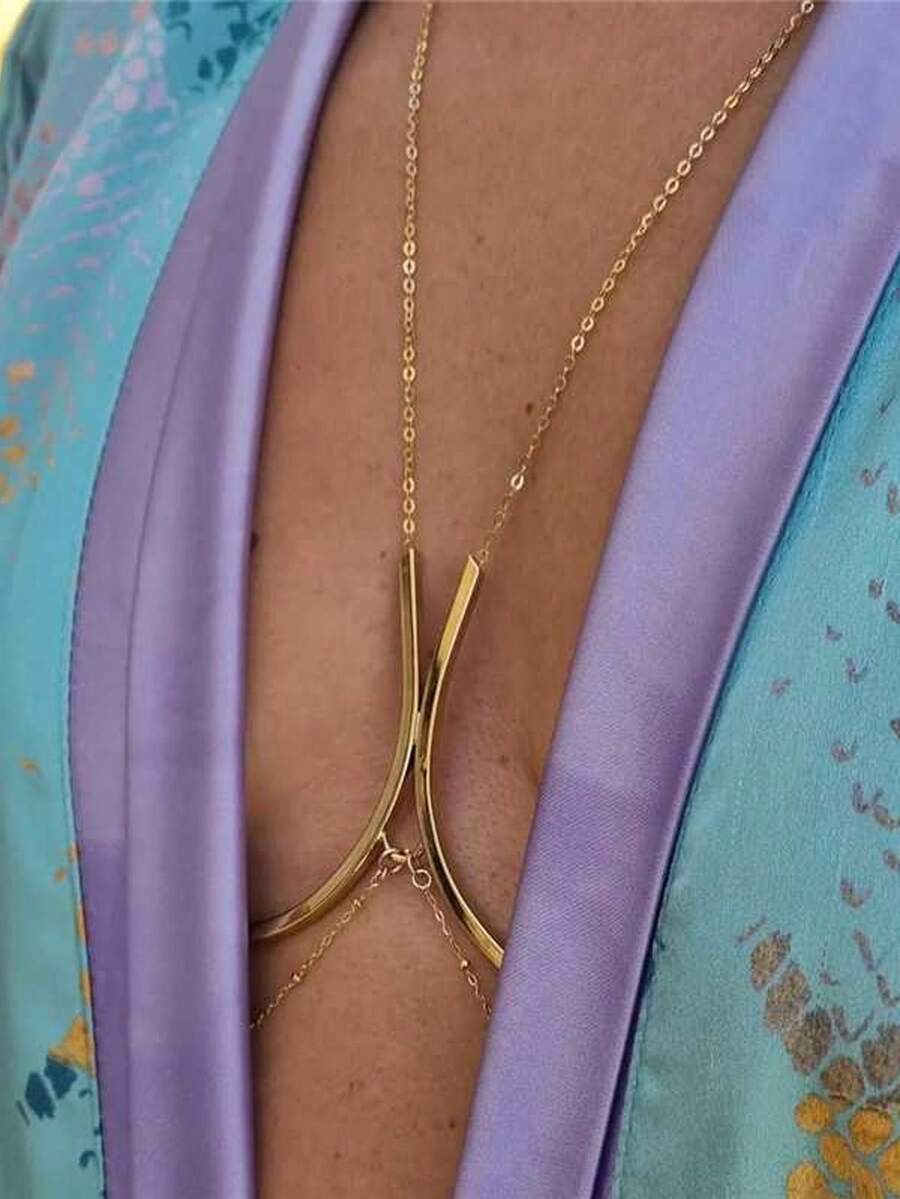 Luxury Gold Body Chain For Wom – Body Jewelry Nipple Chain Bewertung und Preis