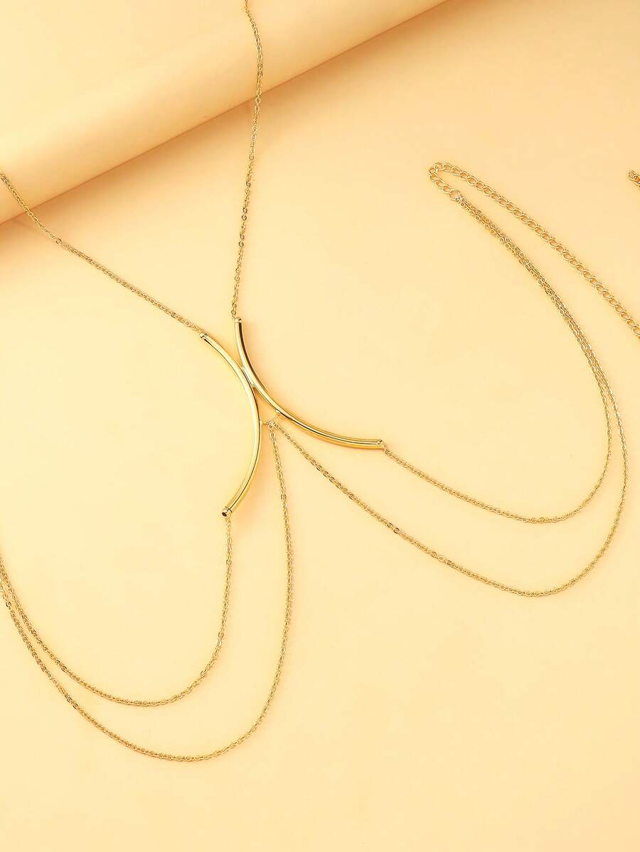 Luxury Gold Body Chain For Wom – Body Jewelry Nipple Chain Bewertung und Preis